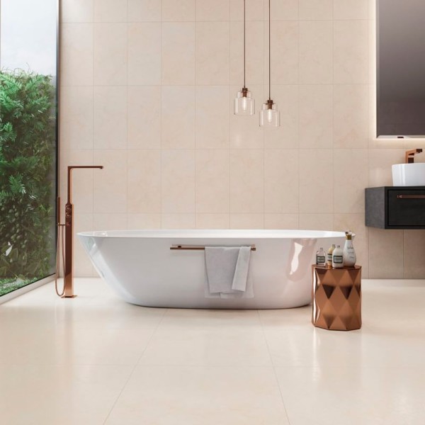 Encontraproduto.com.br - Porcelanato Esmaltado 60x60cm Caixa com 2,2 m² Champagne Branco Cetim Incesa