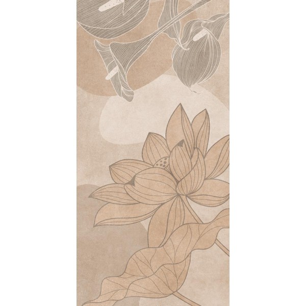 Revestimento Esmaltado Biancogres 45x90 Flora tipo A Retificado Acetinado 2,0m2/CX - CE037F1