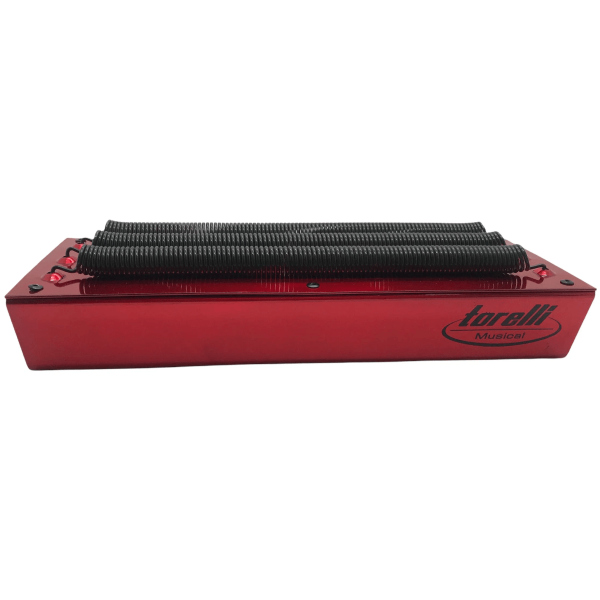 Encontraproduto.com.br - Reco Reco Alumínio 3 Molas Vermelho TR506 - Torelli