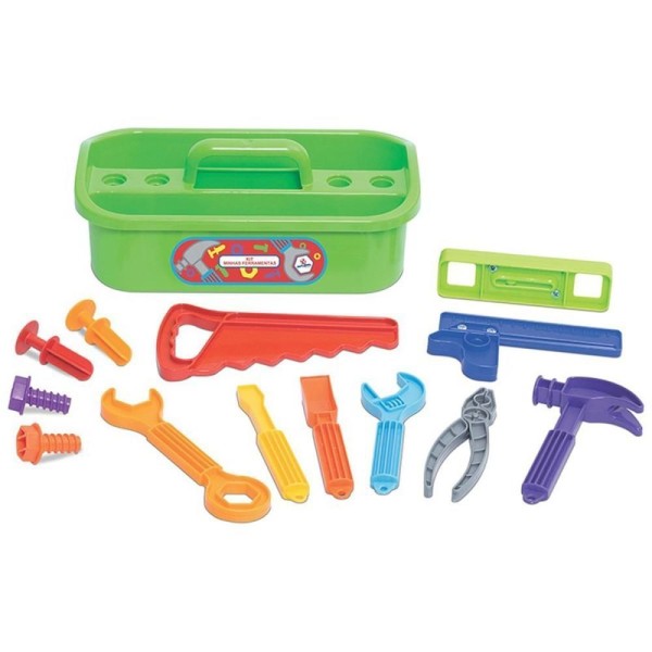 Encontraproduto.com.br - Maleta Minhas Ferramentas 414 Mercotoys