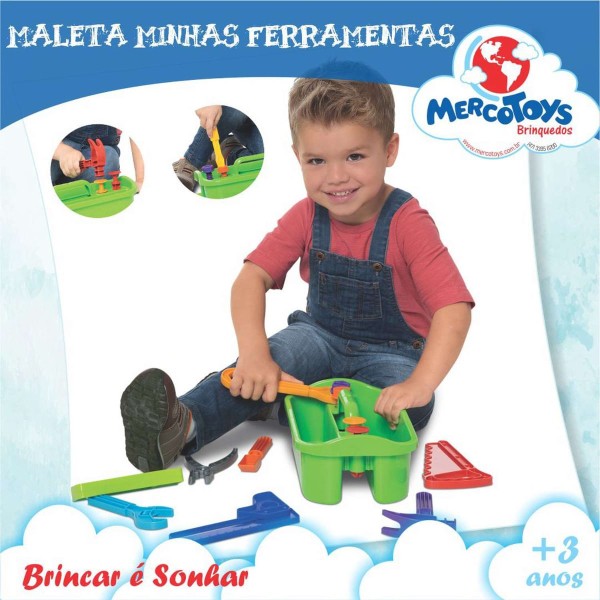 Encontraproduto.com.br - Maleta Minhas Ferramentas 414 Mercotoys