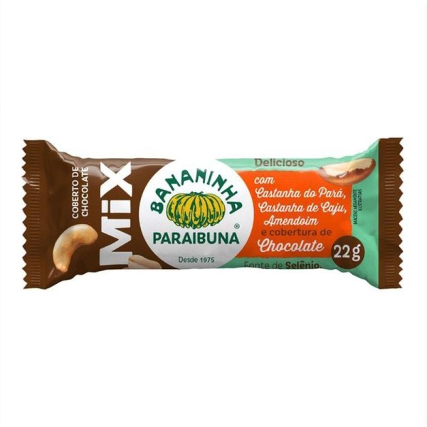 Encontraproduto.com.br - Doce Mix Castanha Cob. Choc. 22g.