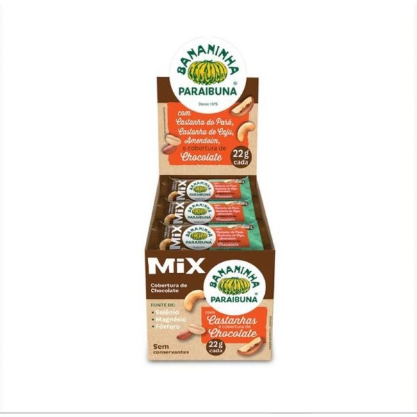 Encontraproduto.com.br - Doce Mix Castanha Cob. Choc. 22g.