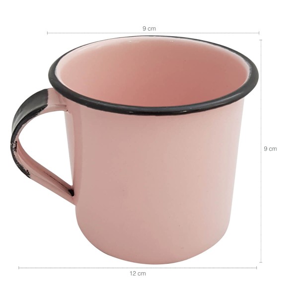 Encontraproduto.com.br - Caneca Esmaltada Xícara de Café Chá 400ml Caneca Agata