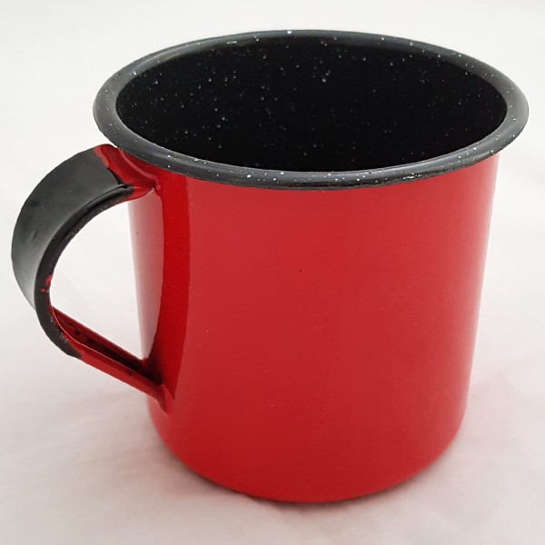 Encontraproduto.com.br - Caneca Esmaltada Xícara de Café Chá 400ml Caneca Agata