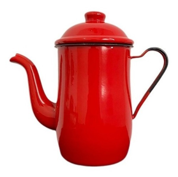 Encontraproduto.com.br - Bule Café Chá Esmaltado Ágata 1,250ml Tradicional Ágata