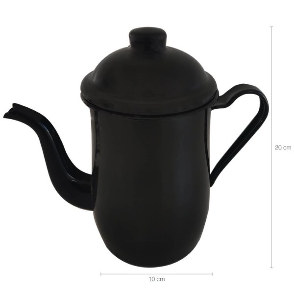 Encontraproduto.com.br - Bule Café Chá Esmaltado Ágata 1,250ml Tradicional Ágata