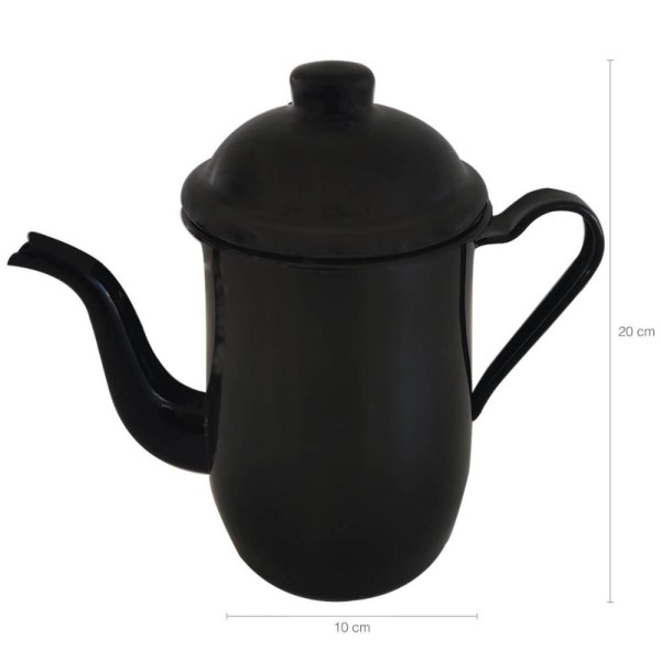 Encontraproduto.com.br - Bule Café Chá Esmaltado Ágata 1,250ml Tradicional Ágata