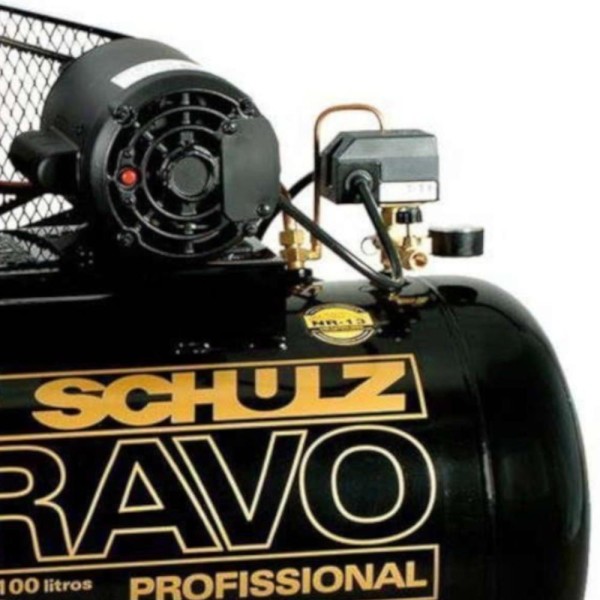 Encontraproduto.com.br - Compressor De Ar Elétrico Schulz Bravo Csl 10 Br/100 100l 2hp 127/220v