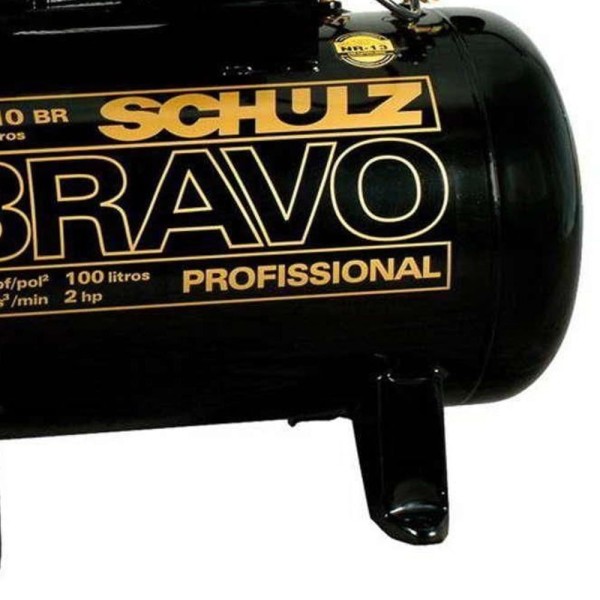 Encontraproduto.com.br - Compressor De Ar Elétrico Schulz Bravo Csl 10 Br/100 100l 2hp 127/220v
