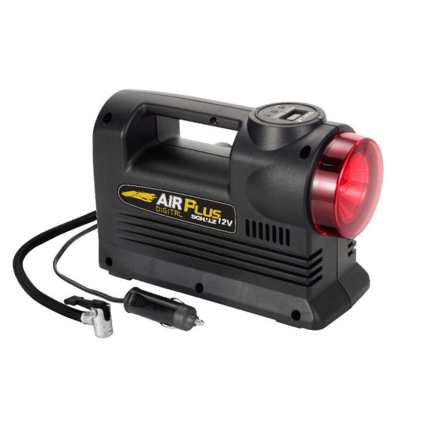 Encontraproduto.com.br - motocompressor digital c/lanterna 12v schulz