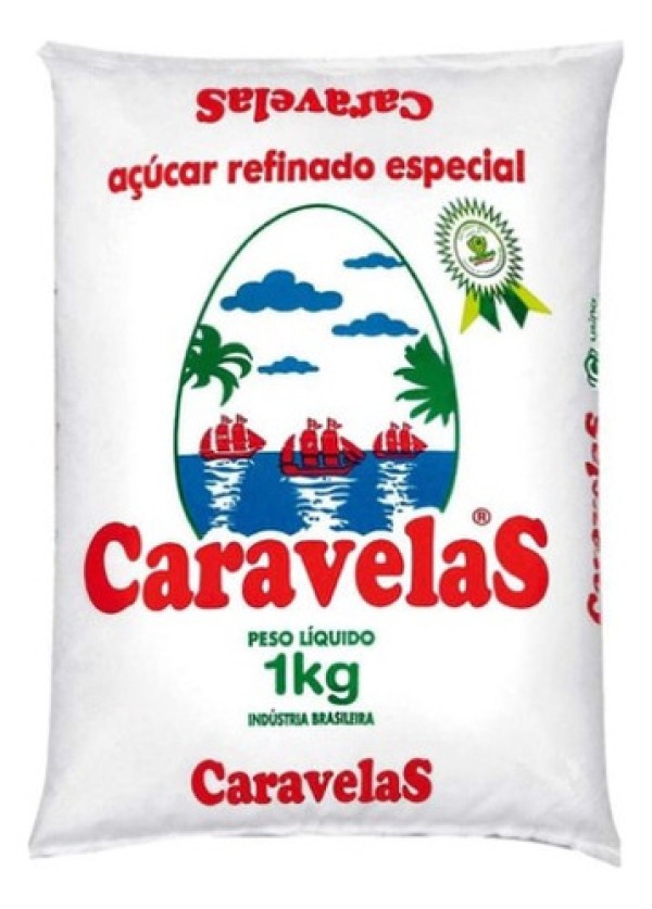 Encontraproduto.com.br - Kit Com 10 Açúcar Refinado Caravelas 1kg