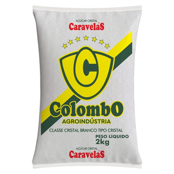Encontraproduto.com.br - Acucar Cristal Colombo Caravelas 2KG