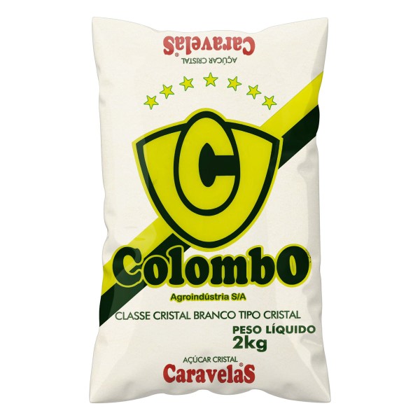 Encontraproduto.com.br - Acucar Cristal Colombo Caravelas 2KG