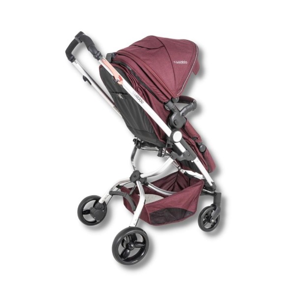 Encontraproduto.com.br - CARRINHO ECLIPSE MELANGE BORDO + BEBE CONFORTO CASULO CLICK PRETO (415CPP) + BASE ISOFIX - KIDDO