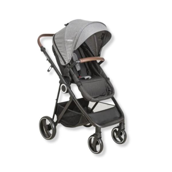 Encontraproduto.com.br - CARRINHO COSMOS MELANGE GRAFITE  + BEBE CONFORTO CASULO CLICK PRETO + BASE - KIDDO
