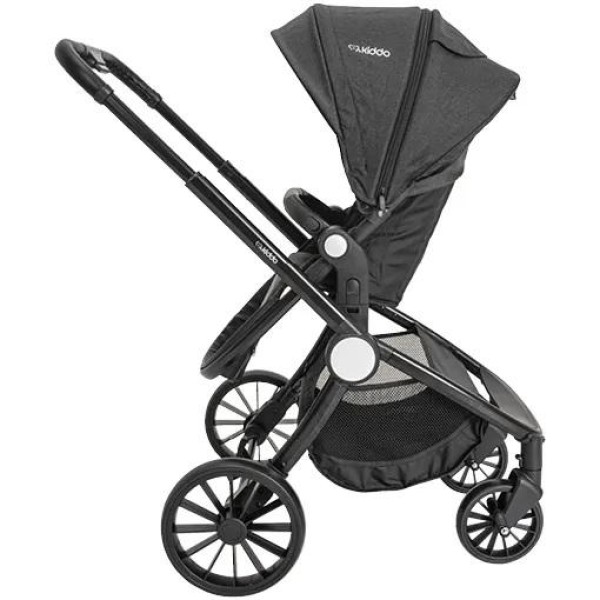 Encontraproduto.com.br - Carrinho de Bebe Moises Sunny com Bebe Conforto e Base Isofix Preto - Kiddo