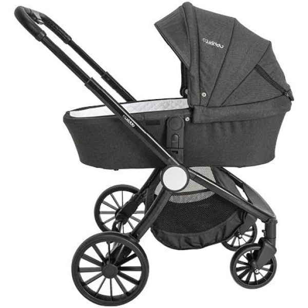 Encontraproduto.com.br - Carrinho de Bebe Moises Sunny com Bebe Conforto e Base Isofix Preto - Kiddo