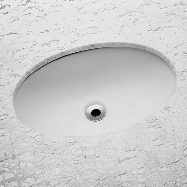 Encontraproduto.com.br - Cuba de Embutir Oval Branca 49,5x33,5cm Louça Celite