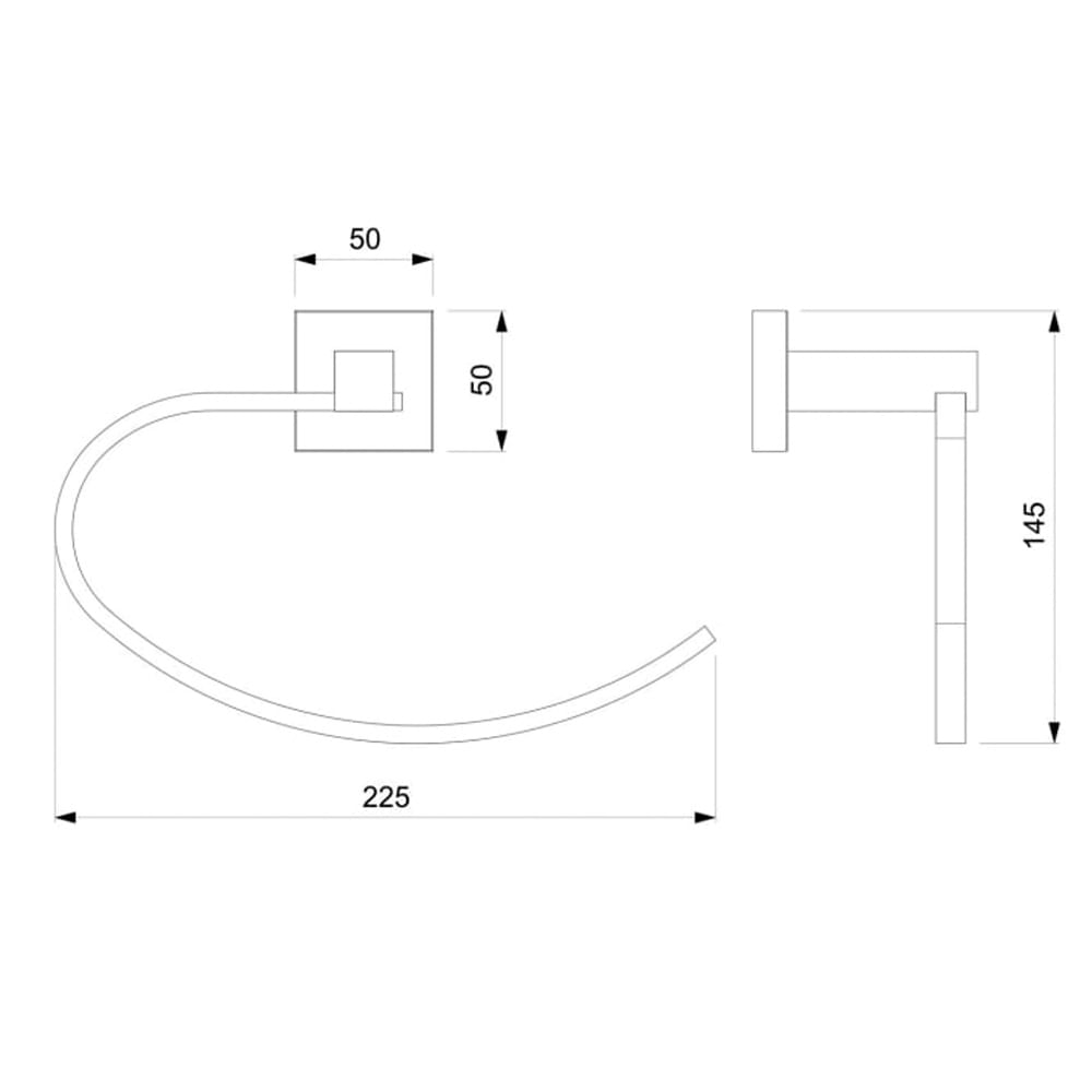 Encontraproduto.com.br - Porta Toalha Celite Elite Rosto Cromado