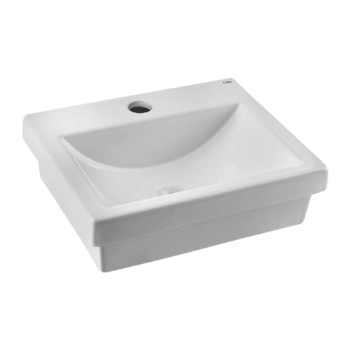 Encontraproduto.com.br - Cuba Sobrepor Com Mesa Basic Branco 41x34 Cm Celite