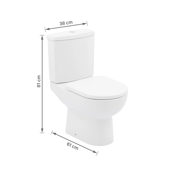 Encontraproduto.com.br - Bacia Para Caixa Smart Branco Celite