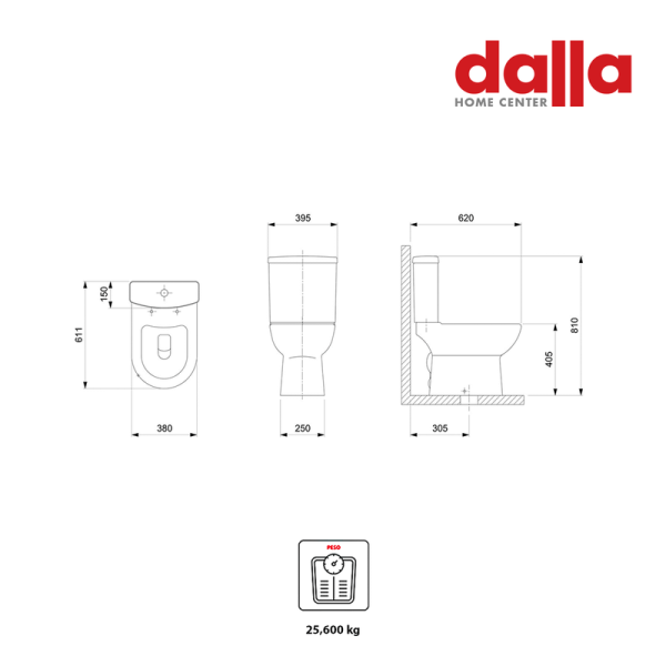 Encontraproduto.com.br - Bacia Para Caixa Smart Branco Celite