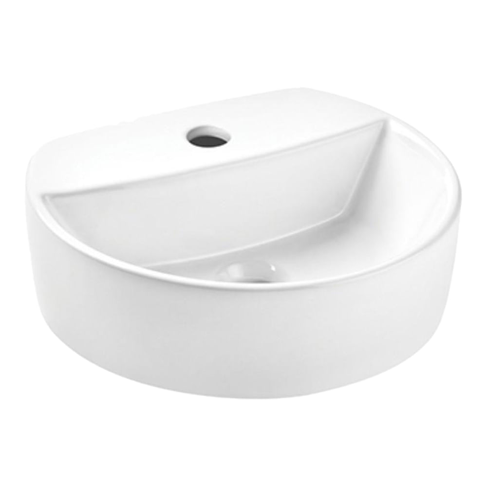 Cuba de Apoio Oval Celite Smart Branco 40X53,5cm