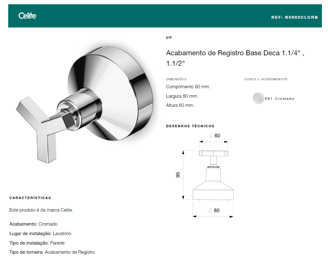 Encontraproduto.com.br - Acabamento para Registro de Gaveta 1.1/4