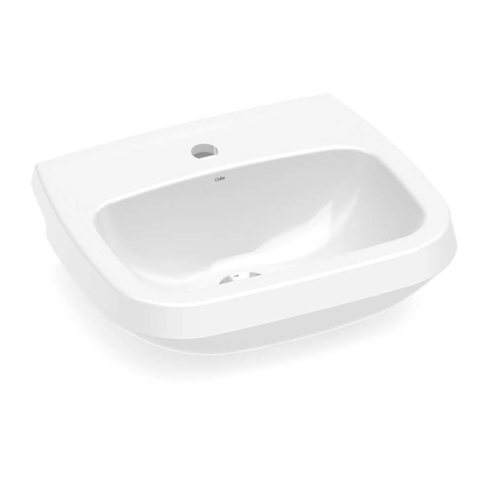 Encontraproduto.com.br - Lavatório para coluna 495X410 furo central sem ladrão branco Celite #1640010011300