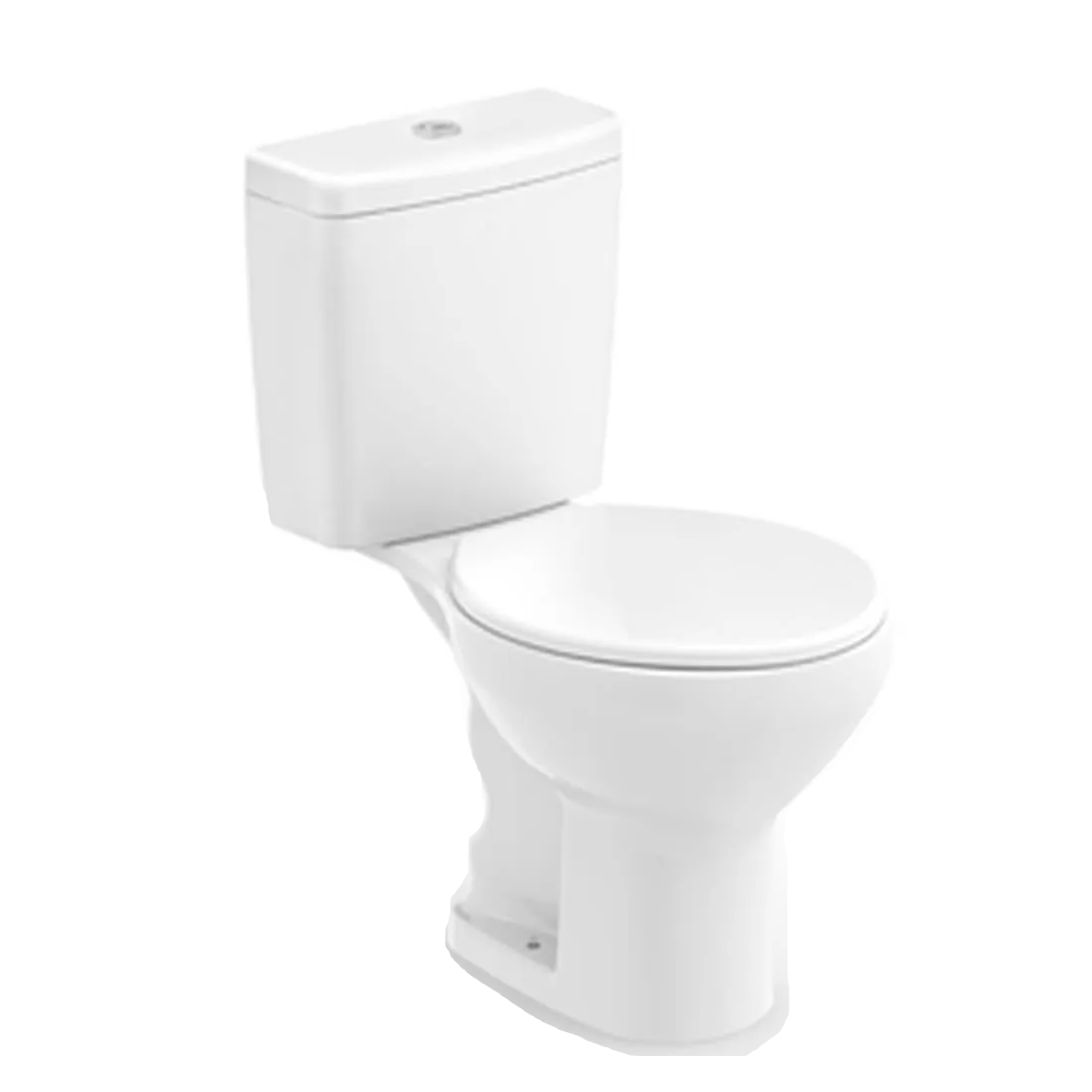 Encontraproduto.com.br - Kit Bacia Caixa Assento Polipropileno Azalea Branco Celite