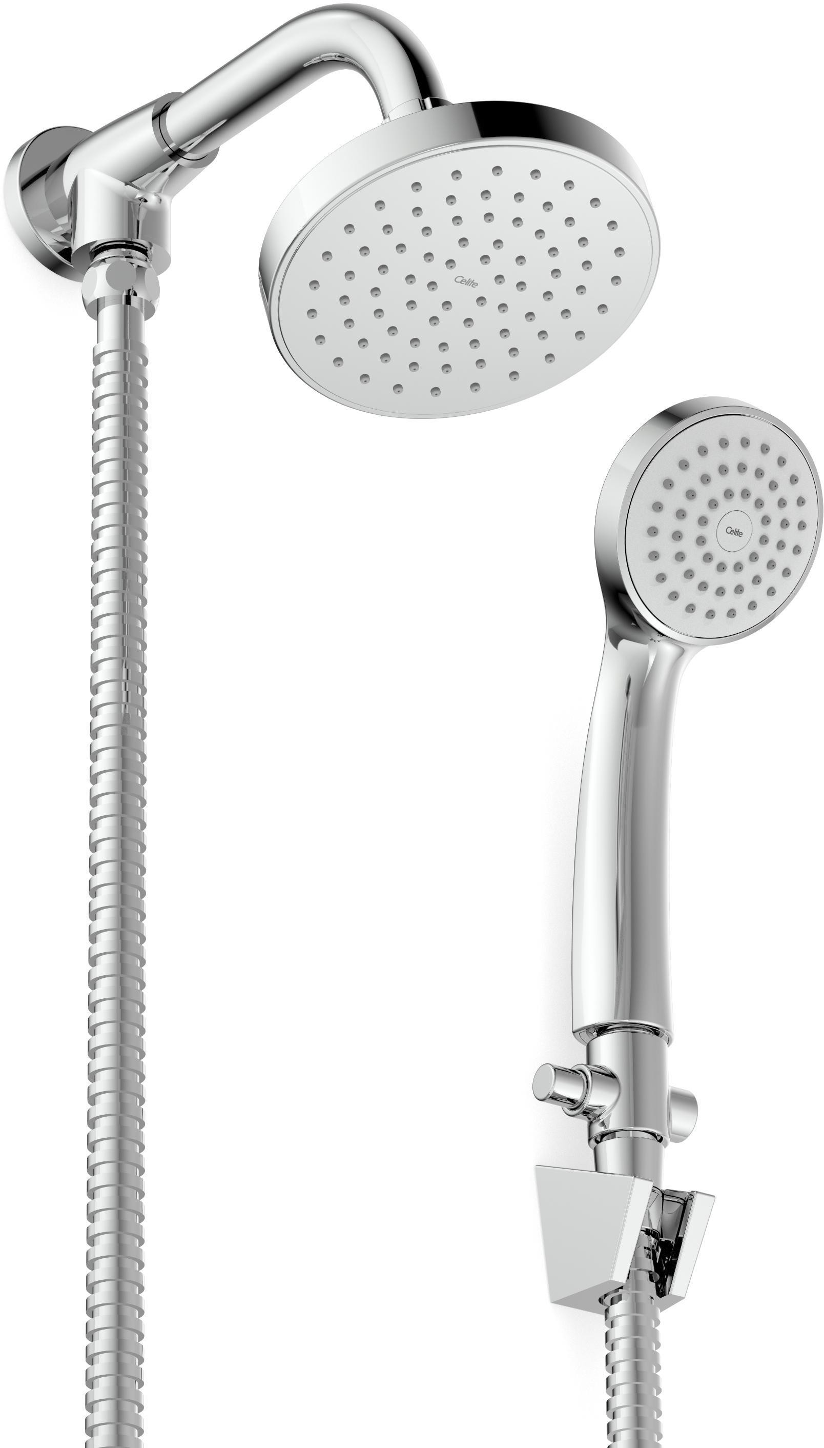 Encontraproduto.com.br - Chuveiro Celite Basic Parede Redondo Com Desviador Cromado