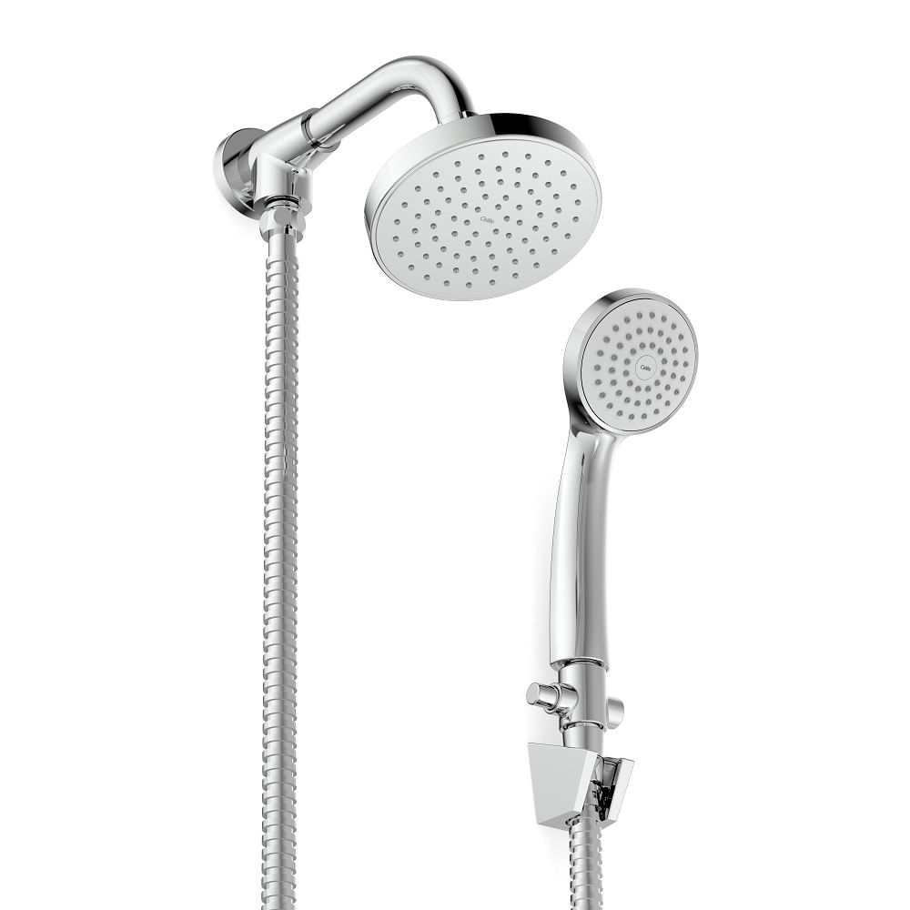 Encontraproduto.com.br - Chuveiro Celite Basic Parede Redondo Com Desviador Cromado