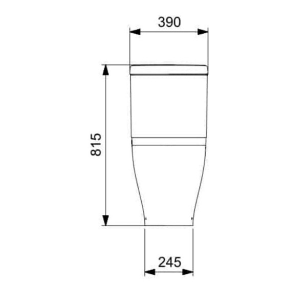 Encontraproduto.com.br - Kit Vaso Sanitário com Caixa 3/6L Slim Branco Celite