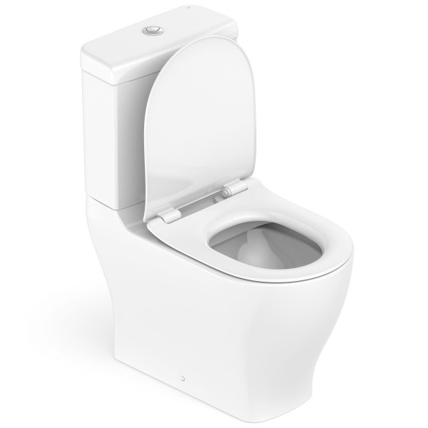 Encontraproduto.com.br - Kit Vaso Sanitário com Caixa 3/6L Slim Branco Celite