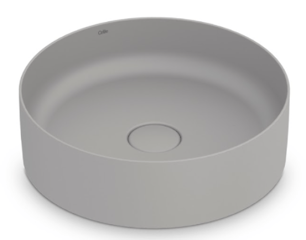 Encontraproduto.com.br - Cuba Apoio Redonda Sem Mesa Slim 390mm Stone Celite