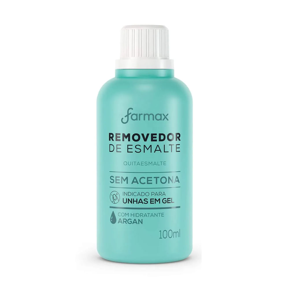 Encontraproduto.com.br - Removedor Esmalte Farmax Sem Acetona Argan 100ml