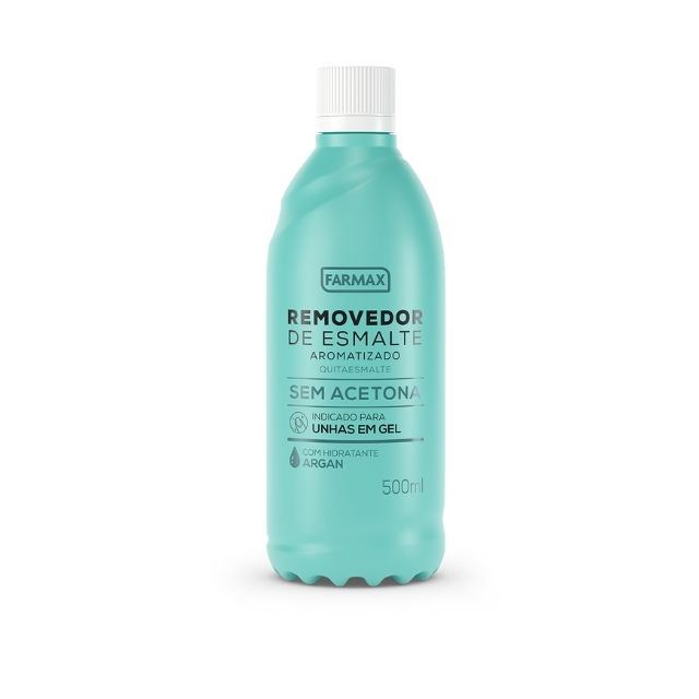 Encontraproduto.com.br - Removedor Esmalte Farmax Sem Acetona Argan 500ml