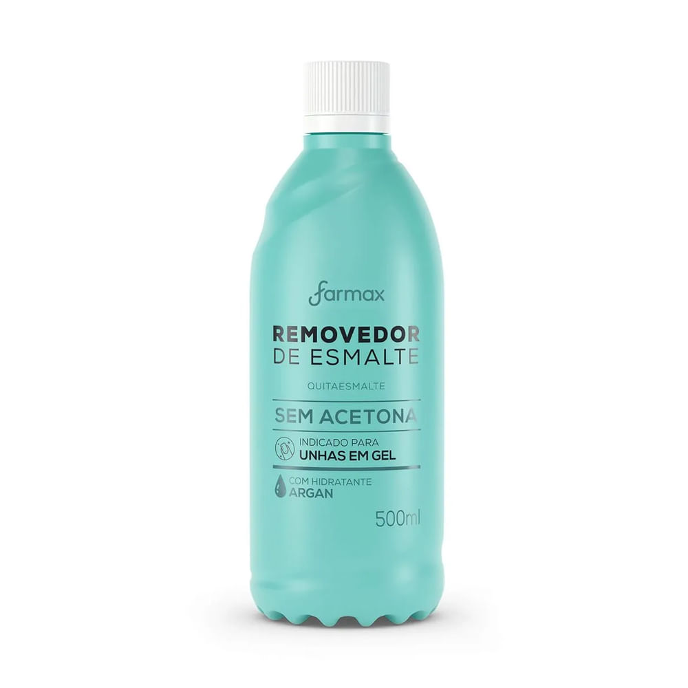 Encontraproduto.com.br - Removedor Esmalte Farmax Sem Acetona Argan 500ml
