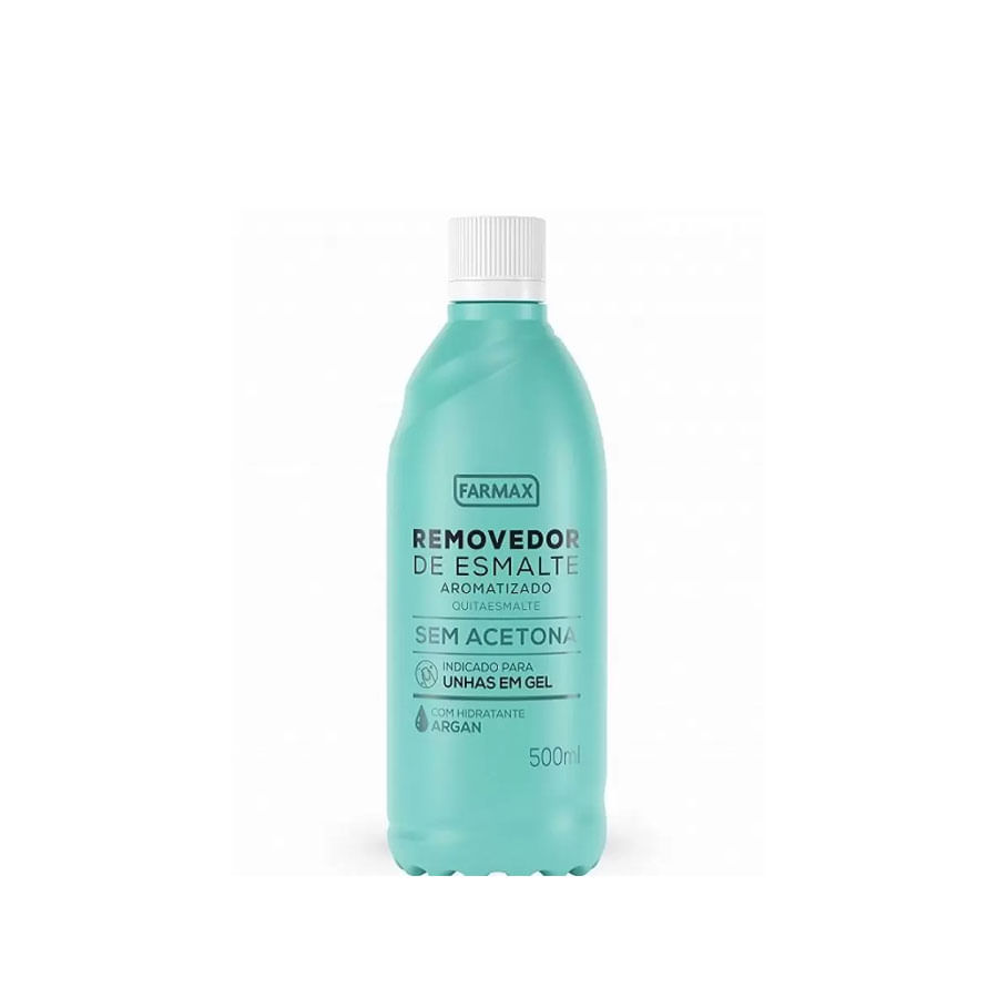 Encontraproduto.com.br - Removedor Esmalte Farmax Sem Acetona Argan 500ml