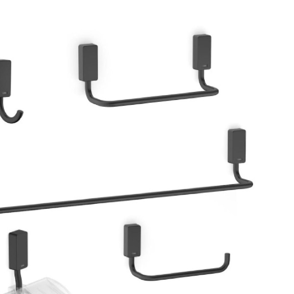 Encontraproduto.com.br - Kit Acessórios Para Banheiro Celite New One 5 Peças Preto Matte
