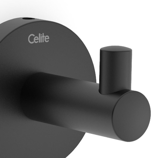 Encontraproduto.com.br - Cabide Banheiro Celite New City Preto Matte B5004e70r0