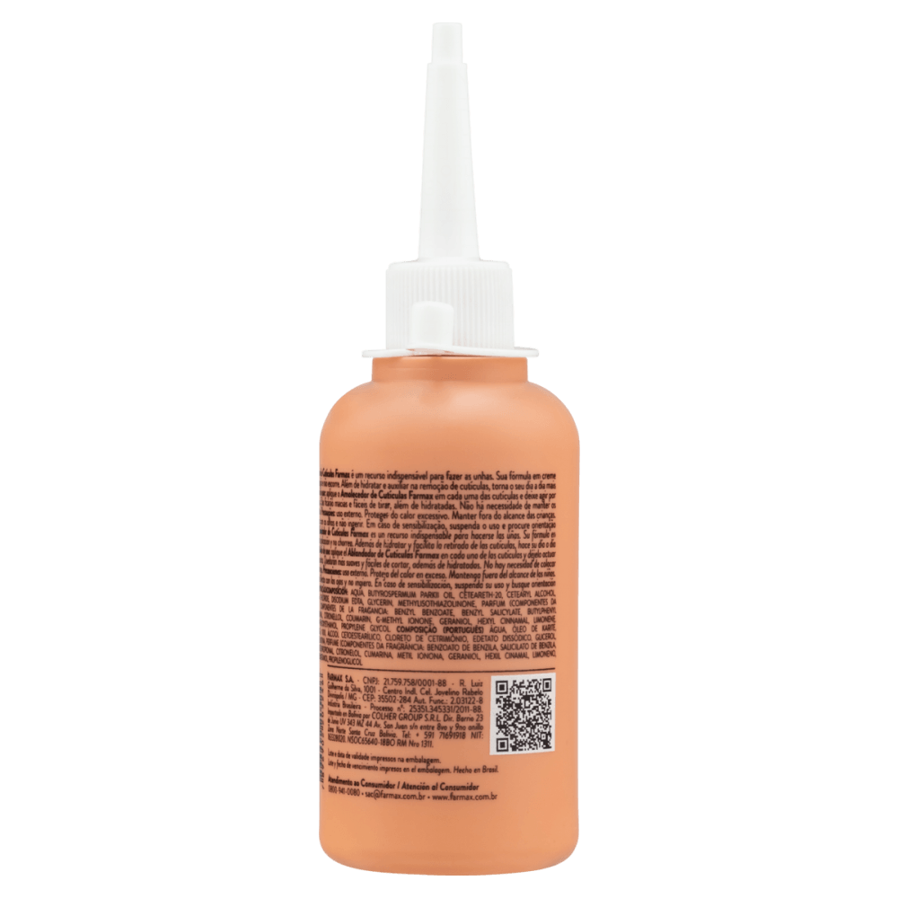 Encontraproduto.com.br - Amolecedor Para Cuticulas Farmax 100ml Creme