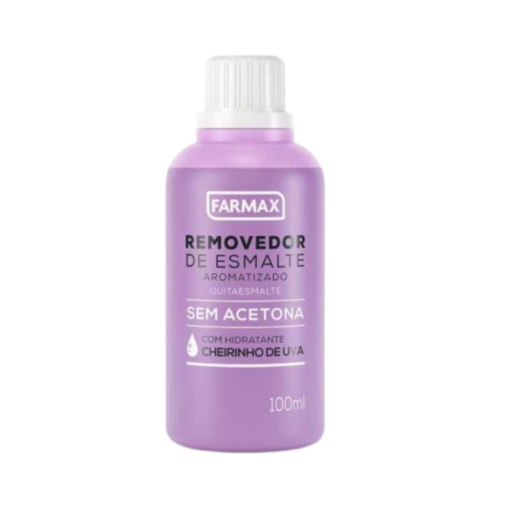 Encontraproduto.com.br - Removedor de Esmalte Farmax Sem Acetona Cheirinho de Uva - 100ml