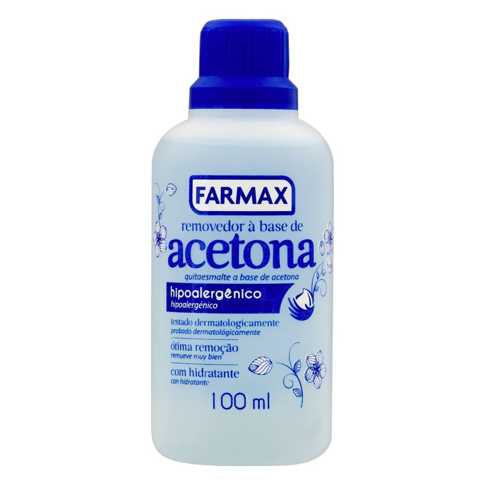 Encontraproduto.com.br - Removedor De Esmalte 100ml A Base De Acetona - Farmax
