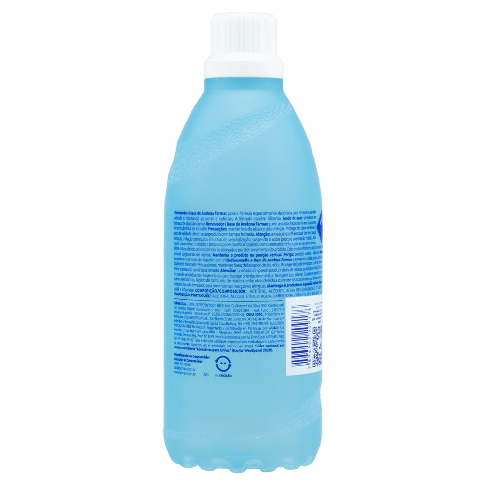 Encontraproduto.com.br - Removedor De Esmalte 200ml A Base De Acetona - Farmax