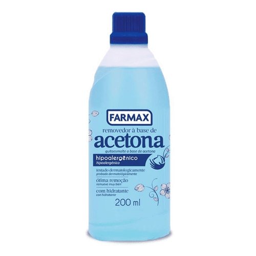 Removedor De Esmalte 200ml A Base De Acetona - Farmax
