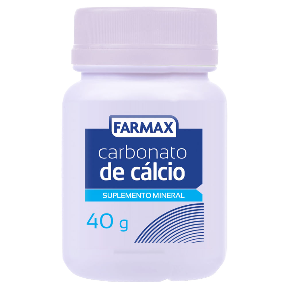 Carbonato de Cálcio Calcium Pó Farmax 40g