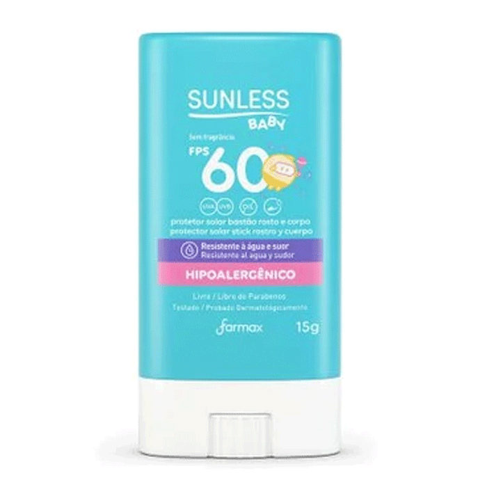 Encontraproduto.com.br - Protetor Solar em Bastao 15g Baby Fps 60 - Sunless