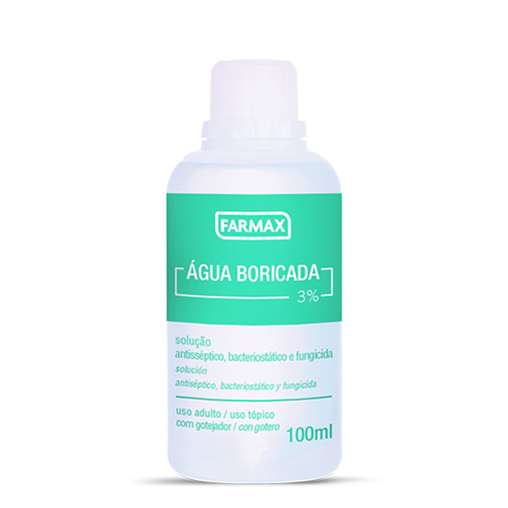 Encontraproduto.com.br - Água Boricada 3 Farmax 100ml